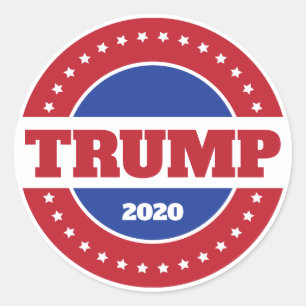 Adesivo Trump 2020 Red White e Blue
