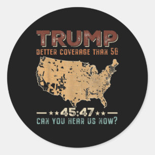 Adesivo Trump 2024 45 47 Melhor Cobertura Do Que 5 g Pode