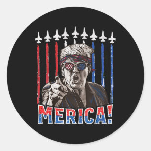Adesivo Trump 2024 4 De Julho Patriótico Bandeira American