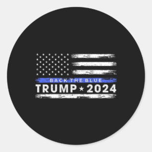 Adesivo Trump 2024 Back The Blue Thin Blue Line American