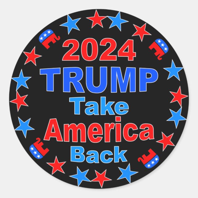Adesivo TRUMP 2024 - Devolva a América (Frente)