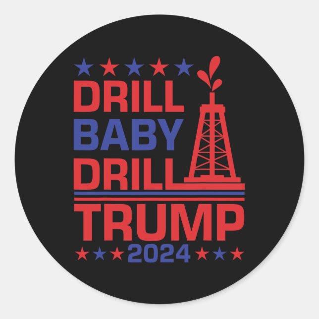 Adesivo Trump 2024 Drill By3  (Frente)