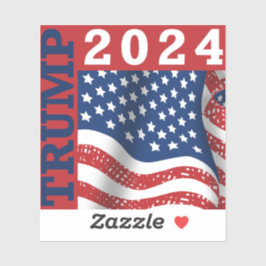 Adesivo Trump 2024 Eleição Presidencial Bandeira Americana
