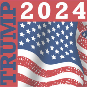 Adesivo Trump 2024 Eleição Presidencial Bandeira Americana