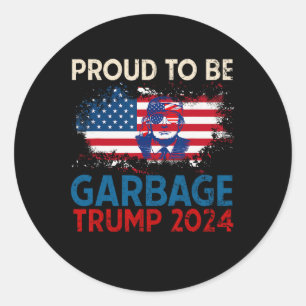 Adesivo Trump 2024 Eleições Orgulhosas Para Votar O Lixo T
