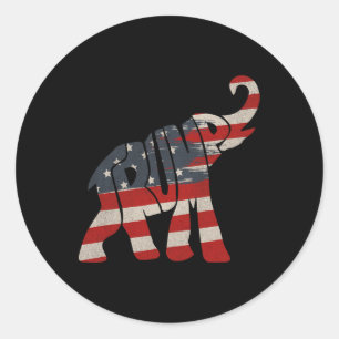 Adesivo Trump 2024 Elephant Trump Supporter
