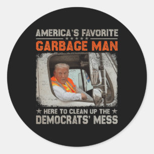 Adesivo Trump 2024 Eletion Trump Garbage Man Vote Trump P