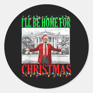 Adesivo Trump 2024 Estarei Em Casa Para O Natal Engraçado