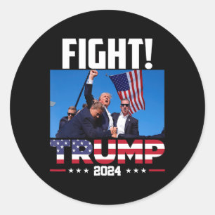 Adesivo Trump 2024 Fight Fist Rally Trump Rally 2024 Ameri