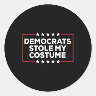 Adesivo Trump 2024 Figurino de Halloween, Democratas Rouba