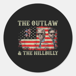 Adesivo Trump 2024 Flag Outlaw Hillbilly J.d.vance 2024 Do