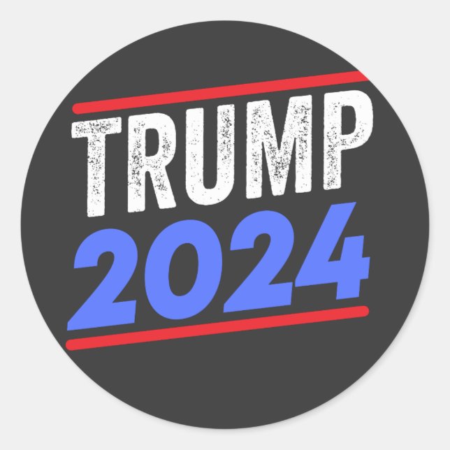 Adesivo Trump 2024 For President Donald Jr. Maga Election (Frente)