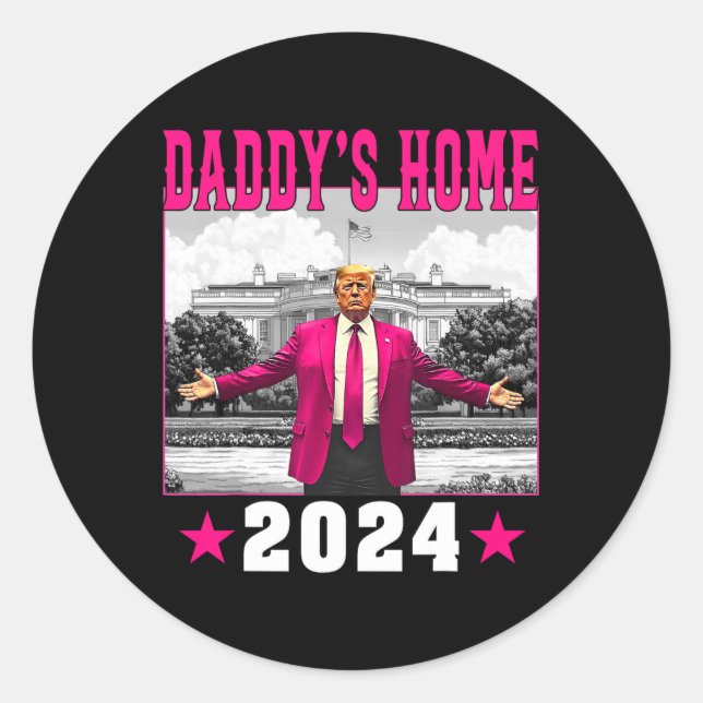 Adesivo Trump 2024 Leve a América Ck Home Trump Pink (Frente)