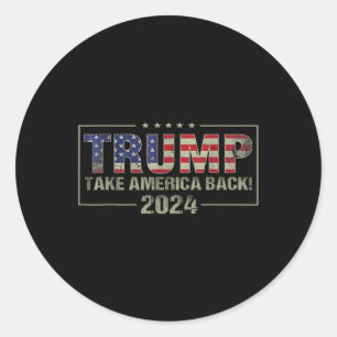 Adesivo Trump 2024 Men da América de volta
