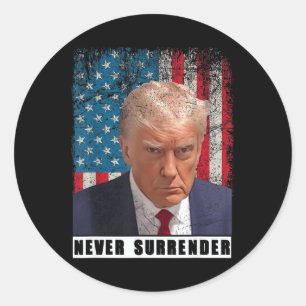 Adesivo Trump 2024 Mug Shot Presidente Nunca Entregue Sina