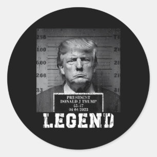 Adesivo Trump 2024 Mugshot Presidente Legend Take America 