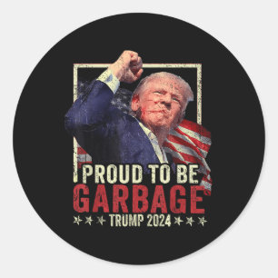 Adesivo Trump 2024 Orgulhoso De Votar Lixo