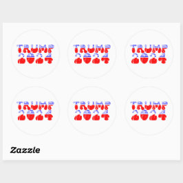 Adesivo Trump 2024 Patriotic Groovy Retro