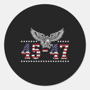 Adesivo Trump 2024, Presidente 45 E 47, Bandeira Americana