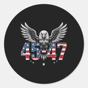 Adesivo Trump 2024, Presidente 45 E 47, Bandeira Americana