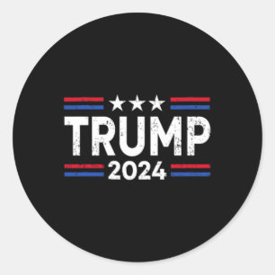 Adesivo Trump 2024 Recupera a bandeira americana (2 lados)