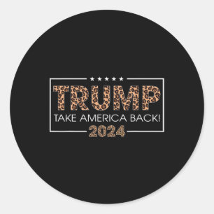 Adesivo Trump 2024 Recupere a América do Presente de Impre