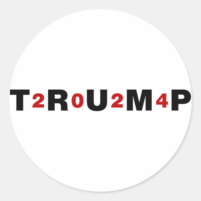 Adesivo Trump 2024 Red (Frente)