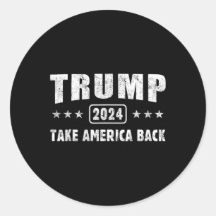 Adesivo Trump 2024 Retira A América 4 De Julho Mulheres