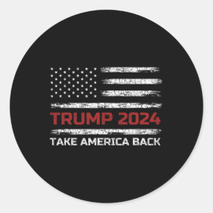 Adesivo Trump 2024 Retome A Eleição Americana Patriótica F