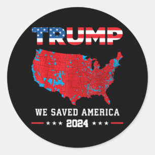 Adesivo Trump 2024 Salvamos Eleição Presidencial Americana