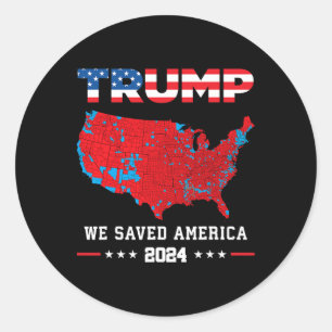 Adesivo Trump 2024 Salvamos Eleição Presidencial Americana