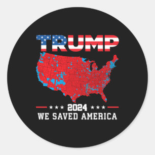 Adesivo Trump 2024 Salvamos O Mapa Americano Das Eleições