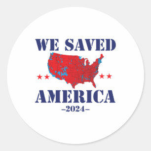 Adesivo Trump 2024 Salvamos os resultados eleitorais de 20