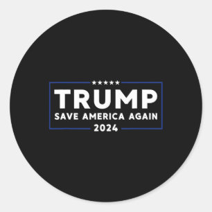 Adesivo Trump 2024 Salve a América novamente Trump