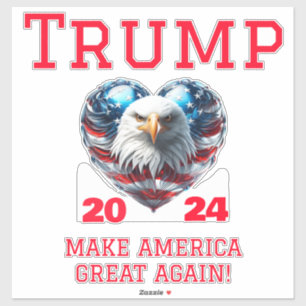 Adesivo Trump 2024 Torne o Excelente Americano novamente!
