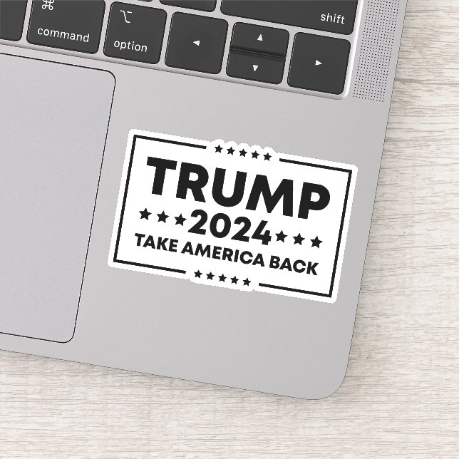Adesivo Trump 2024 Trump Retome a América (Detalhe)