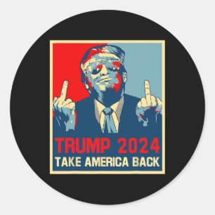 Adesivo Trump 2024 Volte a América Eleição 2024 Cartaz