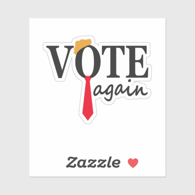 Adesivo Trump 2024 Votar Novamente Presente Patriótico Ame (Folha)
