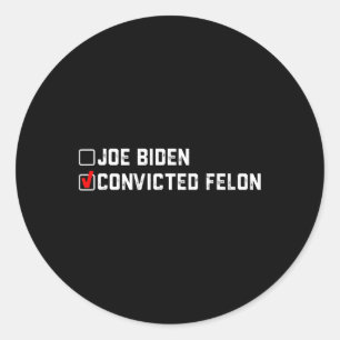 Adesivo Trump 2024 Vs Joe Biden Ballot Paper Engraçado 202