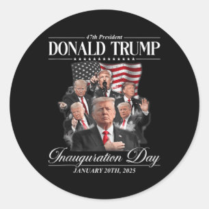 Adesivo Trump 2025 47º Presidente Inauguração do Estado Un