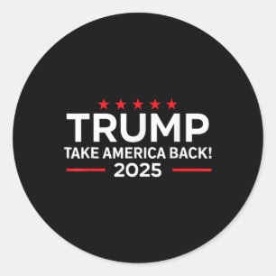 Adesivo Trump 2025 - Donald Trump 2025 Take America Byck