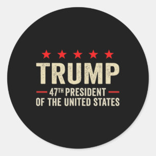 Adesivo Trump 2025 Flag (em Byck) 47.º Presidente Trump In