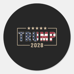 Adesivo Trump 2028 Shirt Vote Donald Trump Flag 2028
