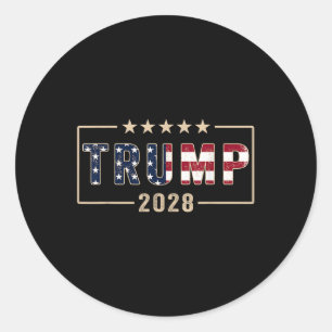 Adesivo Trump 2028 Shirt Vote Donald Trump Flag 2028