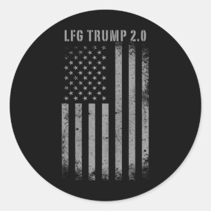 Adesivo Trump 2.0 American Flag Trump 47 segundo Term Mega