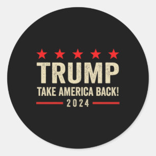 Adesivo Trump 45 47 (em Volta) Retome América Trump Nos Eu