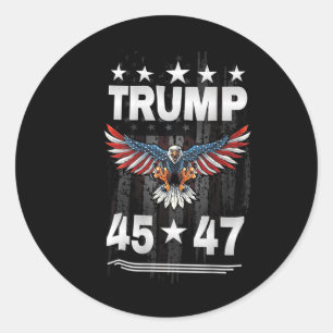 Adesivo Trump 45 47 (no verso)