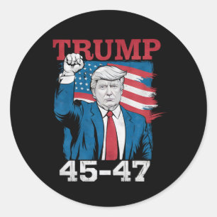 Adesivo Trump 45 47 Vintage Retro Bandeira Americana dos E
