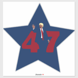 Adesivo Trump 47