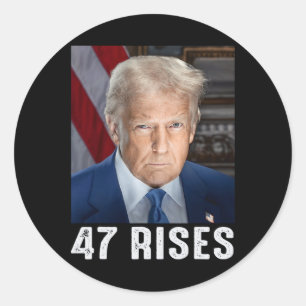 Adesivo Trump 47 Sobe Foto Da Posse De Donald Trump 